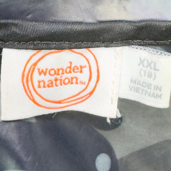 Wonder Nation Kids Camouflage Rain Shell Hooded Jacket Polyurethane Size XXL - Picture 8 of 12